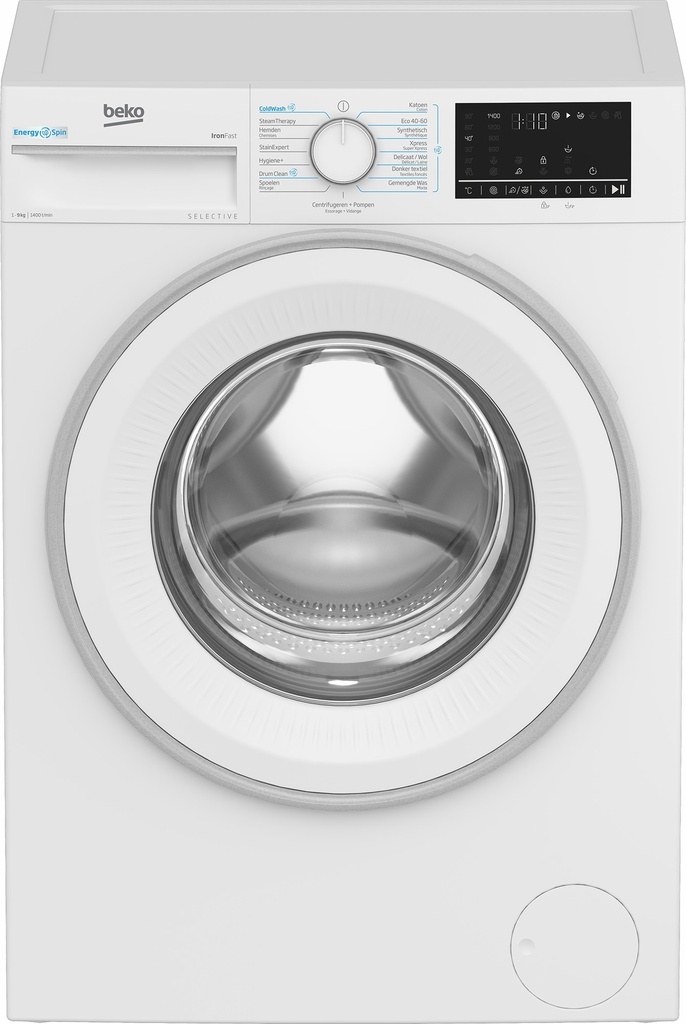 Beko B3WM49410W2 Selective 9kg 1400 Tpm Wasautomaat
