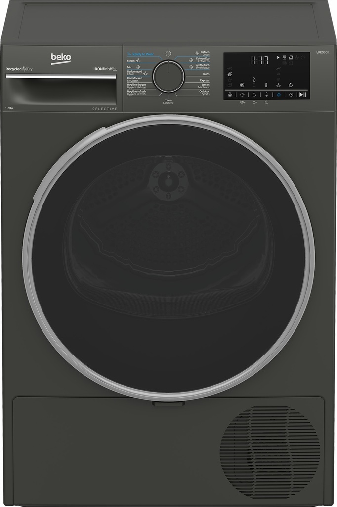 Beko B3T6923M2 Selective 9kg warmtepomp droogkast zwart