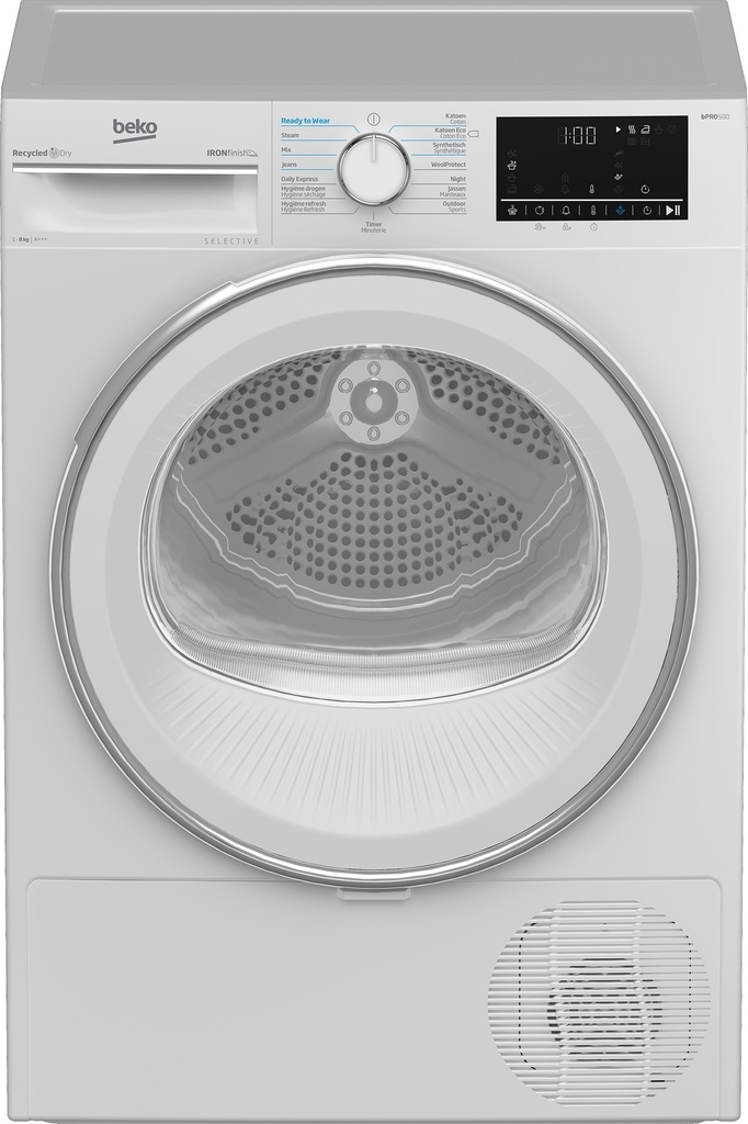 Beko B5T68243W2 Selective 8kg warmtepomp droogkast