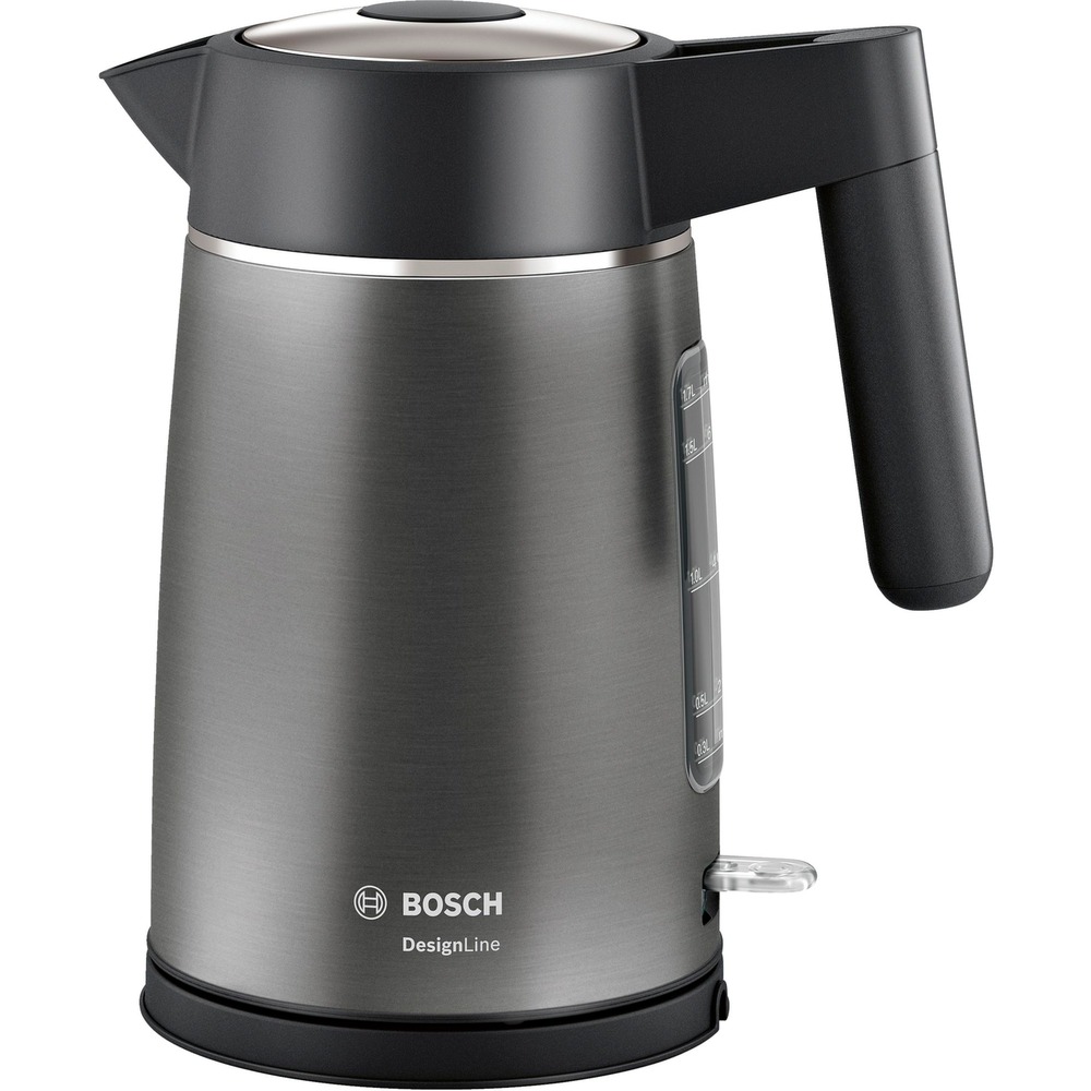 Bosch TWK5P475 1,7L 2400W Waterkoker Donker Inox Zwart