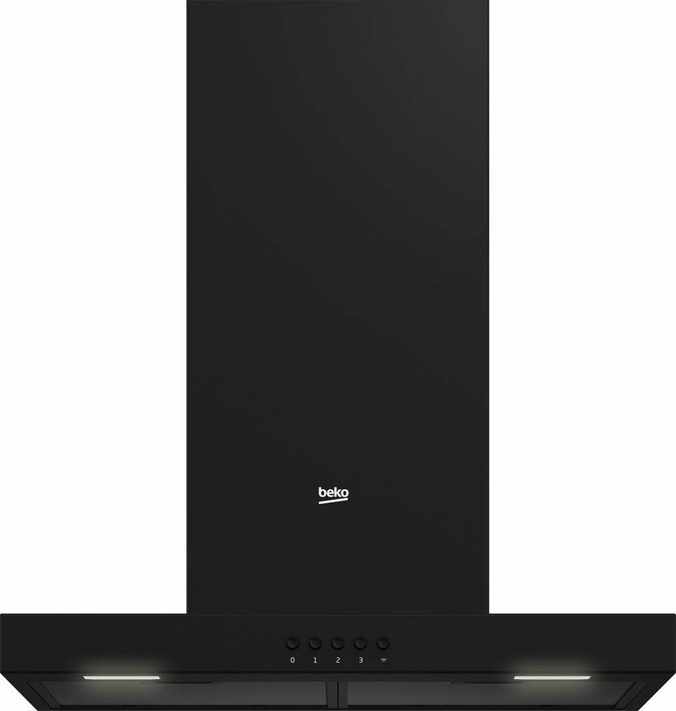 Beko BHCB66622BBB 60cm T-vorm Zwarte Dampkap
