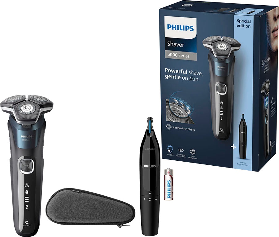 Philips S5889/11 oplaadbare Shaver Nat & droog + Neustrimmer