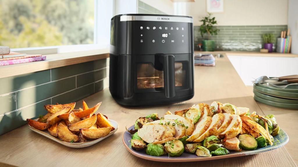 Bosch MAF671B0 AirFryer met venster 7,2L 1800W Zwart