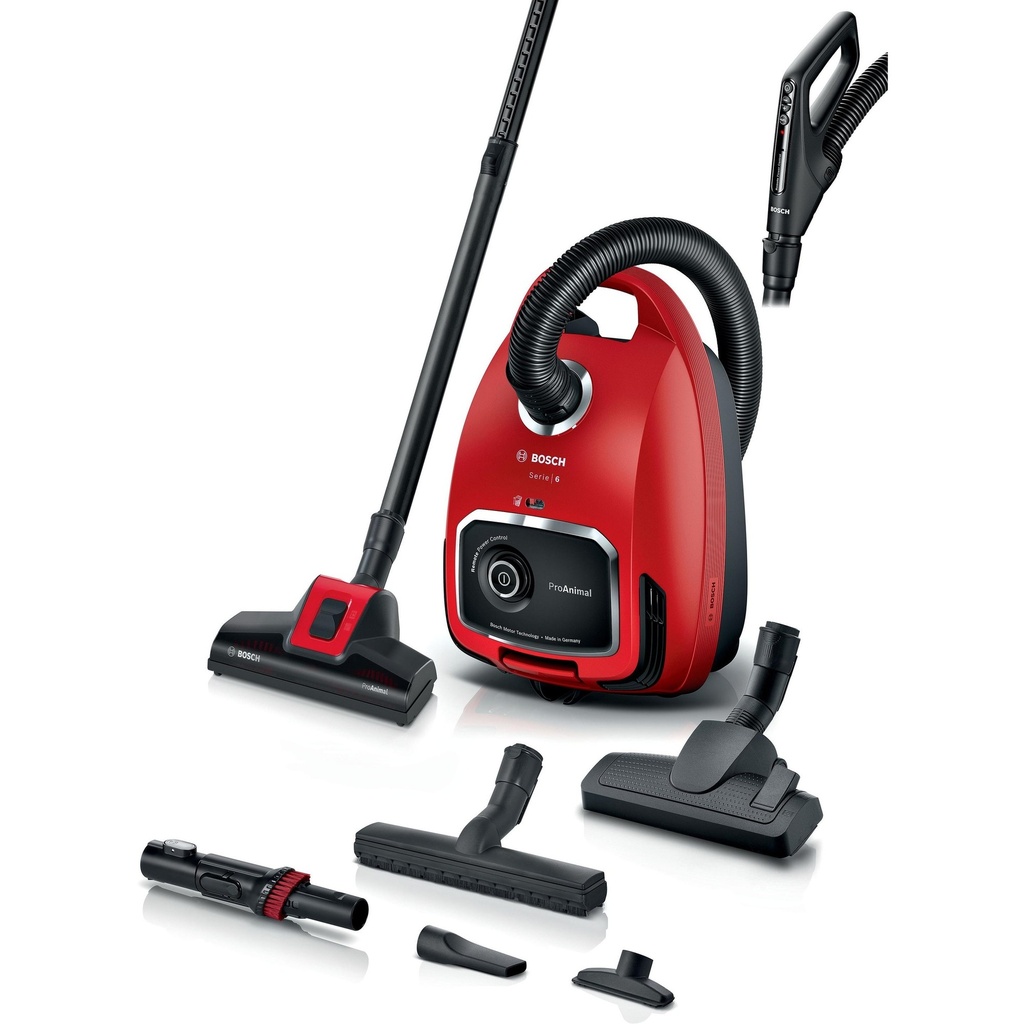Bosch BGL6PET3 ProAnimal Stofzuiger met zak Rood
