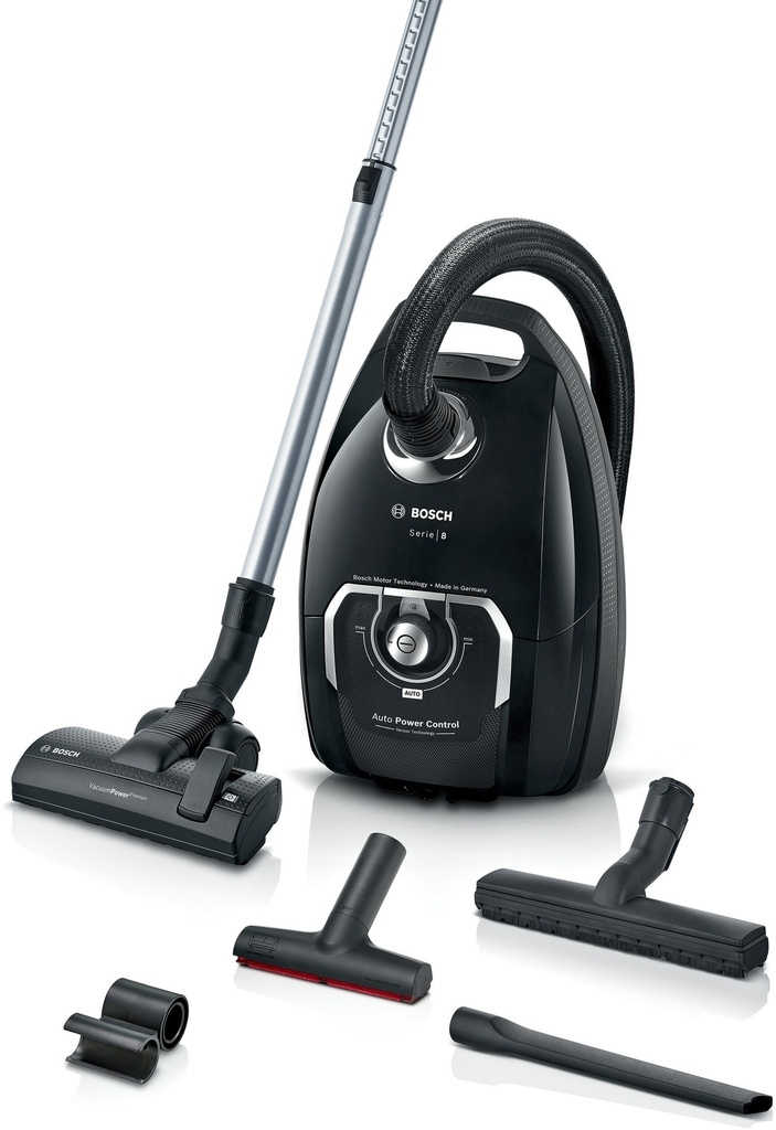 Bosch Exclusiv BGL8BA4D5 Stofzuiger met zak Serie 8 Zwart