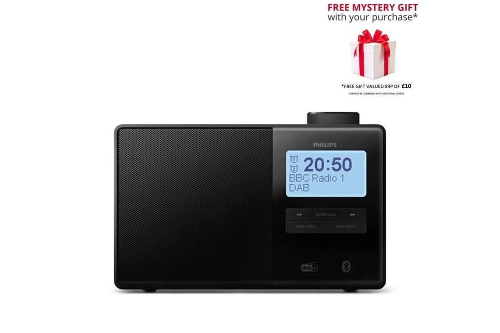 Philips TAR5600 DAB+ Radio met LCD display Zwart
