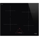 Smeg SIB2641D 60 cm zwarte  inductie kookplaat 4 zones tiptoetsen