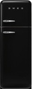 Smeg FAB30RBL6 Retro Koel-vrieskast Zwart