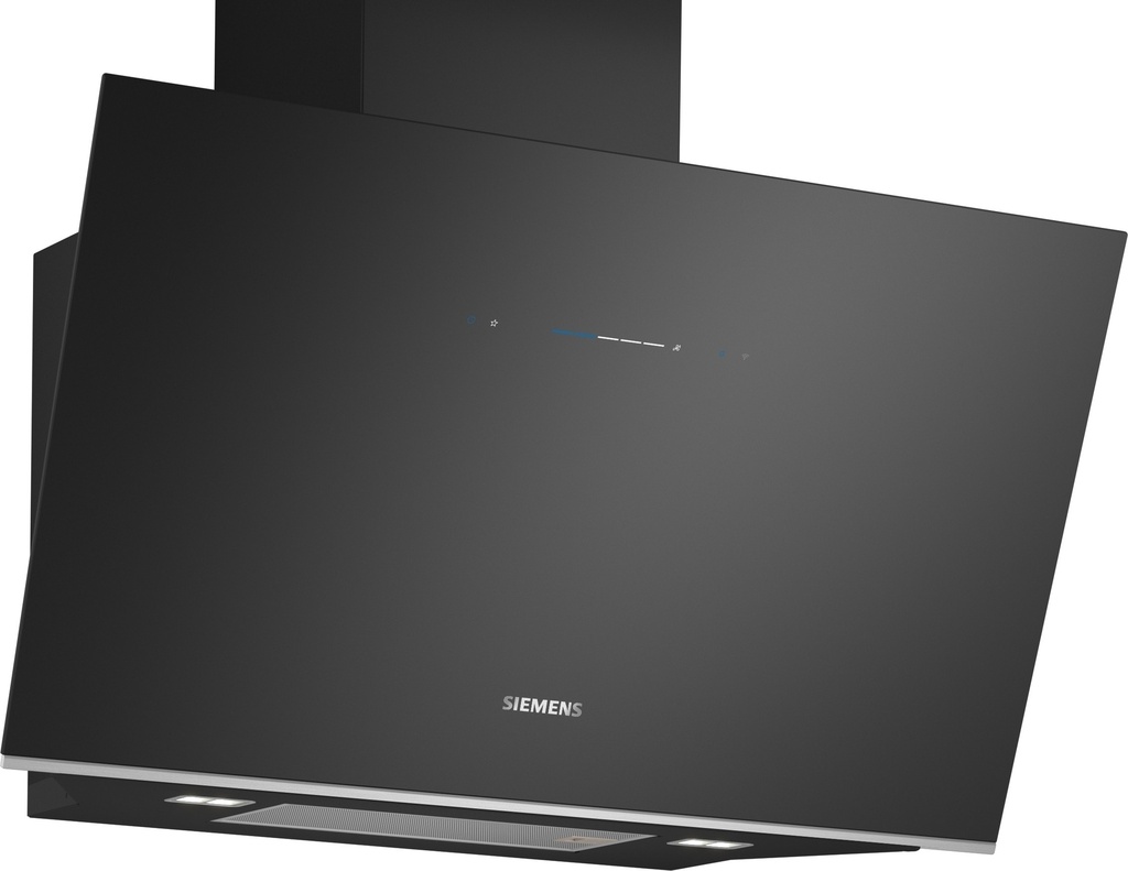 Siemens LC91KLT60 90 cm A-klasse Wanddampkap Zwart Glas    
