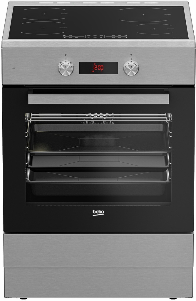 Beko FSM89302GXS 60 cm Electrisch Inductie fornuis Inox