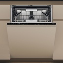 Whirpool W7IHP40LC 82 cm INOX kuip Zwart bedienpaneel