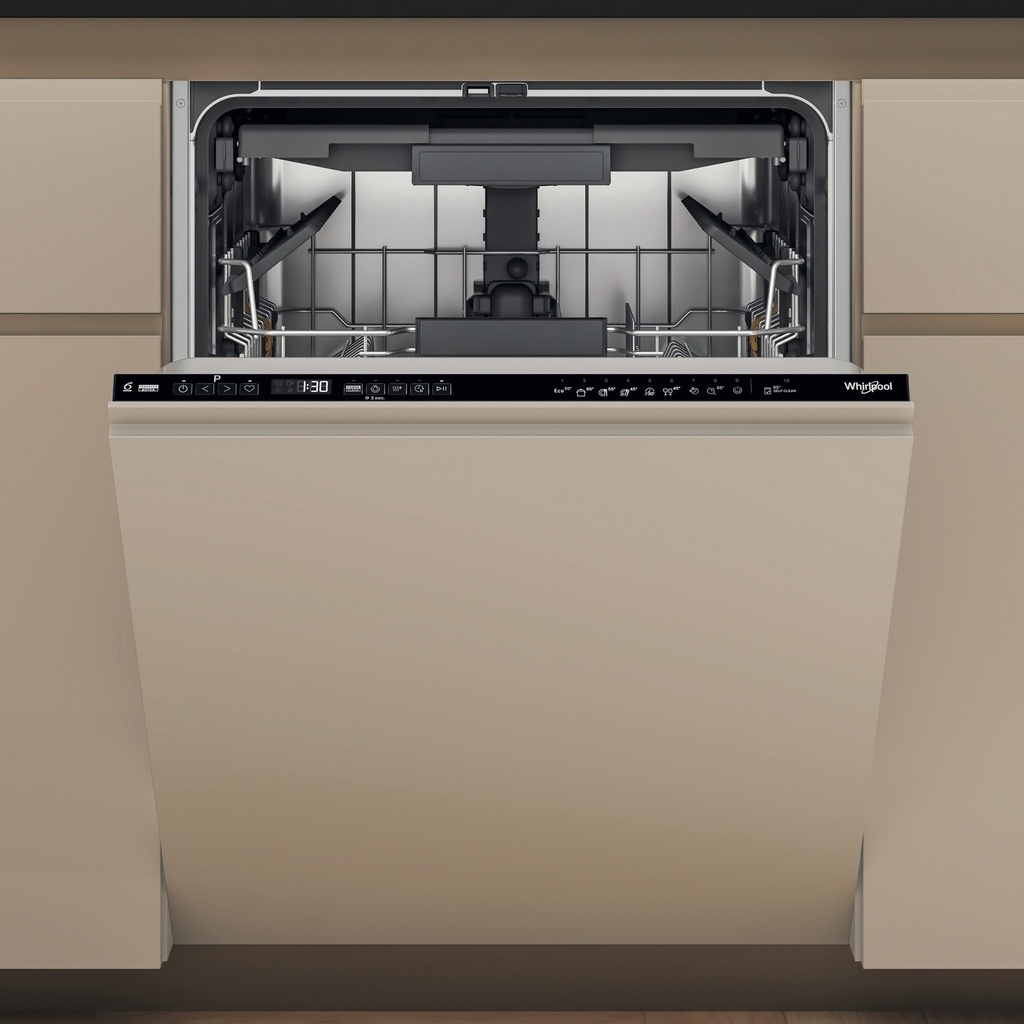 Whirpool WH7IPC15BM60 82 cm INOX kuip Besteklade Zwart