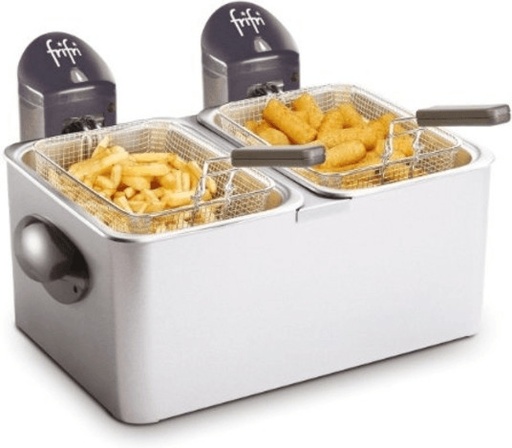 [FF1998] Fri Fri 2 x 1.5 Inox 6400 Watt frituese