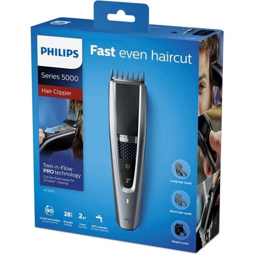 [HC5630] Philips voordeelpack Tondeuse 0.5 mm tot 28 mm met etui