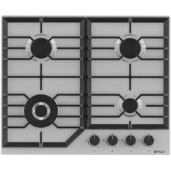 [WH-G634RL(X)] Wiggo WH-G634RL(X) gaskookplaat met wok 60 cm Inox