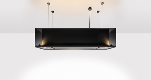 [7530] Novy 7530 Phantom Cable eilandafzuigkap stalen kabels zwart