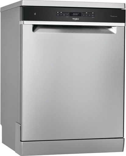 [WFO3T141PX] Whirlpool WFO3T141PX vrijstaande vaatwasser inox front