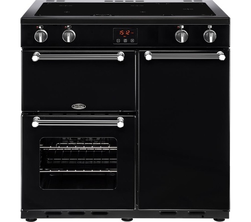 [KENS90EIZW] Belling Kensington 90 Ei Zwart fornuis 5 inductiezone 3 oven