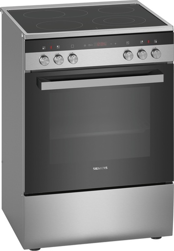 [HK9R3A250] Siemens 60 cm RVS Inox-Vitro keramische fornuis met XL oven