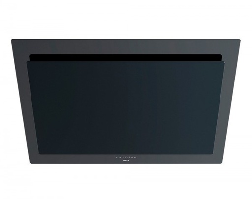 [7838] Novy 7838 Vision wanddampkap 90cm zwart / inox recirculatie