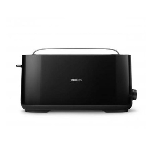 [HD2590/90] Philips broodrooster met lange sleuf en broodjeswarmer zwart