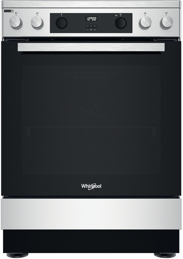 [WS68V8CCXT] Whirlpool WS68V8CCXT 60cm vitrokeramisch fornuis zwartzilver
