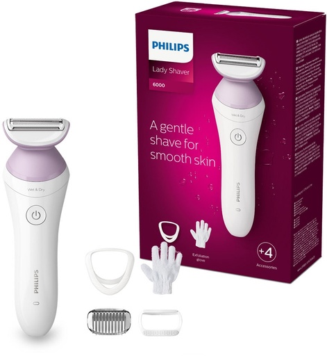 [BRL136/00] Philips Epilator - Ladyshave BRL136/00 snoerloos nat + droog