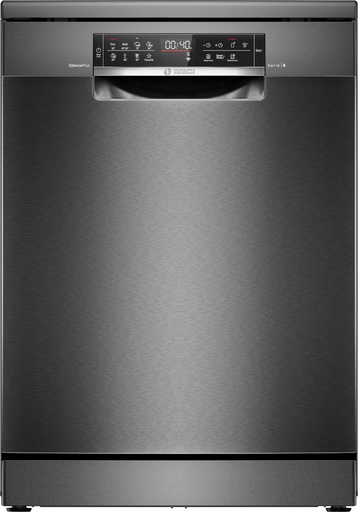 [SMS6ECC12E] Bosch SMS6ECC12E A-klasse Besteklade Zwart geborsteld staal