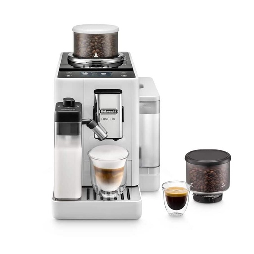 [EXAM44055W] Delonghi EXAM440.55.W Rivelia Arctic White melkschuimer