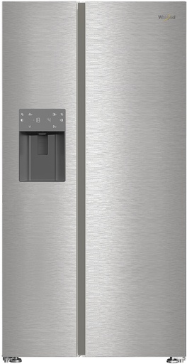 [WHG26574WX5E] Whirlpool WHG26574WX5E NoFrost Side by Side - kraan nodig -