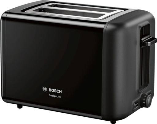 [TAT3P423] Bosch Compact Designline zwarte broodrooster