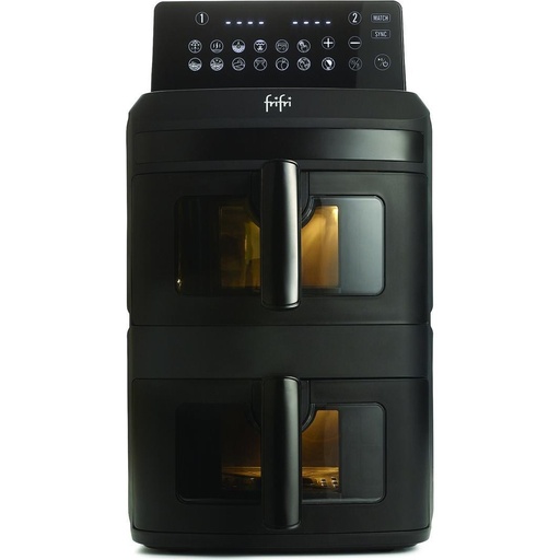 [FR0813028BLP] FriFri FR0813028BLP Duo Slim AirFryer 2 x 6,5L 2800W Zwart