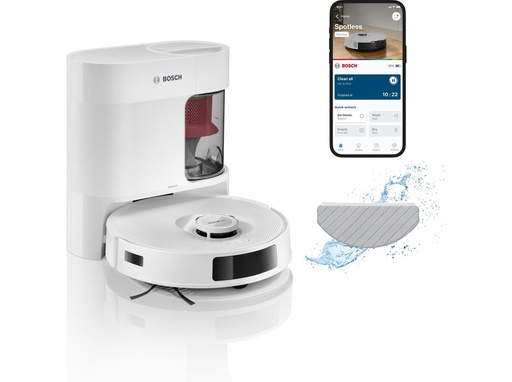 [BCRD2W] Bosch BCRD2W Vacuum Spotless Advanced Plus Stofzuig- en Dweilrobot met vuildispenser