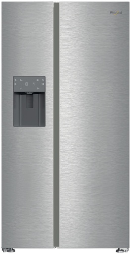[WHG26573WX4E] Whirlpool WHG26573WX4E Side by Side - kraan nodig -