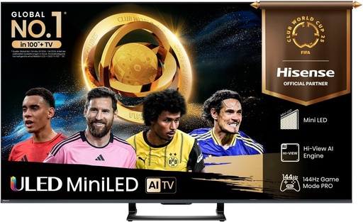[65U7Q] Hisense 65U7Q 65" 164cm 4K UHD 100Hz Smart QLED Mini LED TV